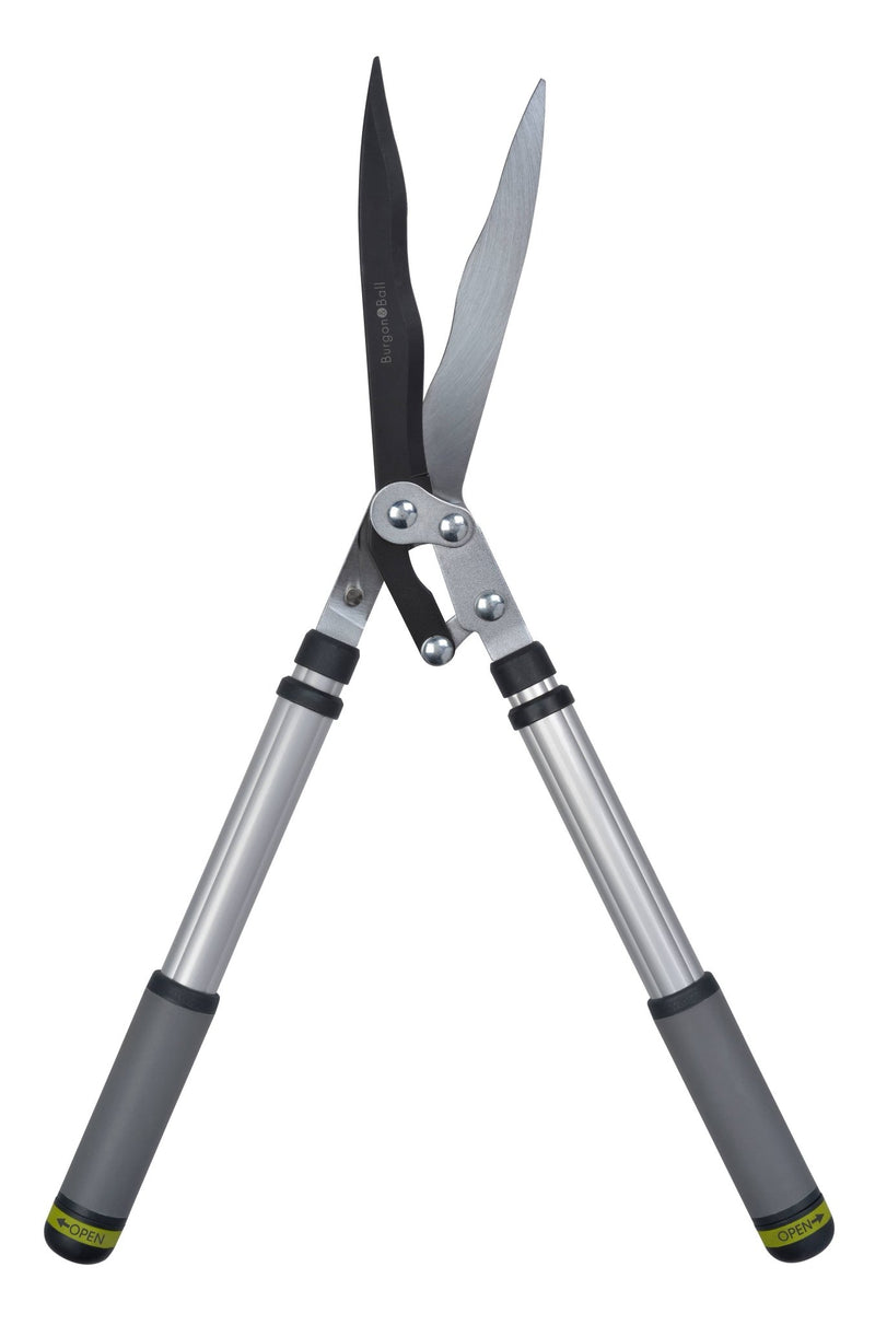 Telescopic Hedge Shears – Wavy Edge Blades | RHS Collection by Burgon & Ball | Shear | GTO/WAVYHEDGE 5019360011620 | AllotMate Essentials