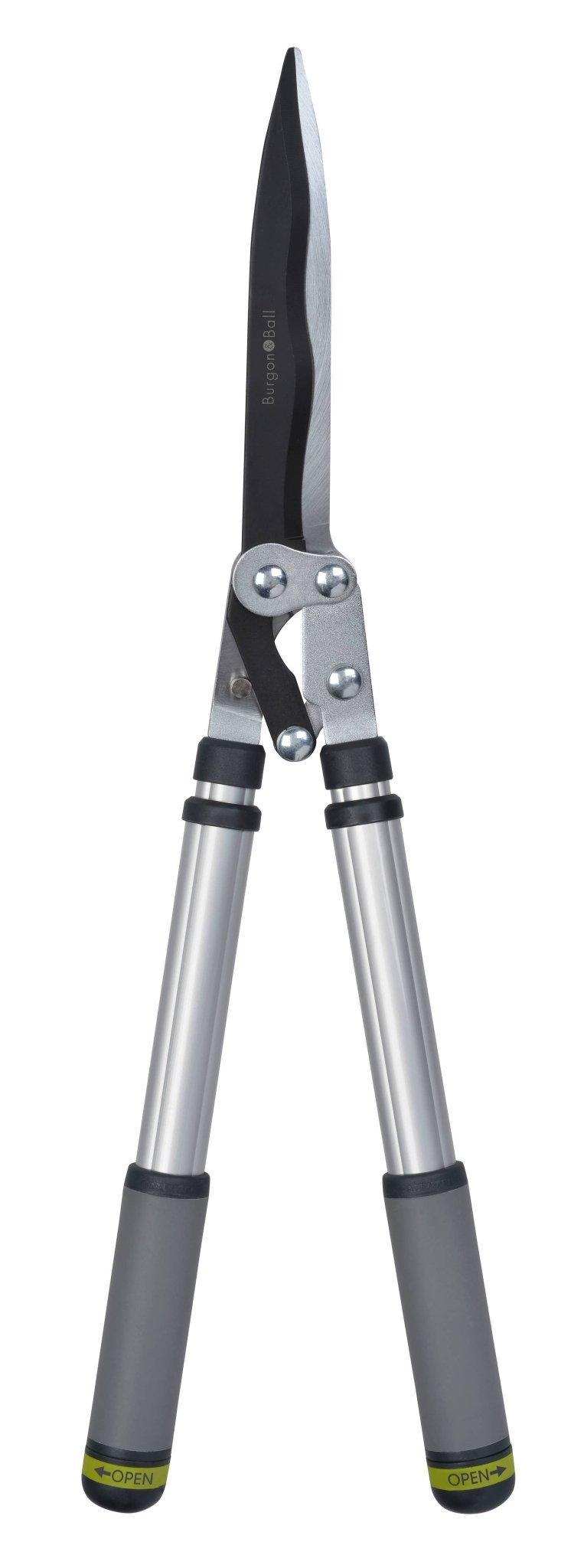 Telescopic Hedge Shears – Wavy Edge Blades | RHS Collection by Burgon & Ball | Shear | GTO/WAVYHEDGE 5019360011620 | AllotMate Essentials