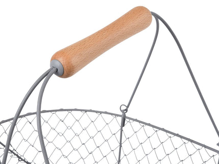 Burgon and Ball Burgon & Ball - Sophie Conran - Large Harvest Basket Grey - Harvest Basket - AllotMate Essentials - GSC/BASKLGGREY - 