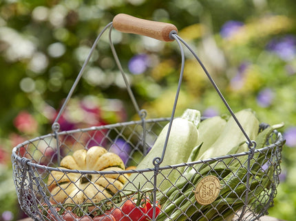 Burgon and Ball Burgon & Ball - Sophie Conran - Large Harvest Basket Grey - Harvest Basket - AllotMate Essentials - GSC/BASKLGGREY - 