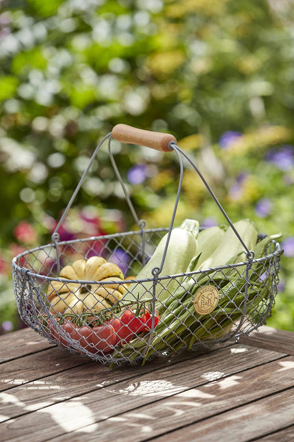 Burgon and Ball Burgon & Ball - Sophie Conran - Large Harvest Basket Grey - Harvest Basket - AllotMate Essentials - GSC/BASKLGGREY - 