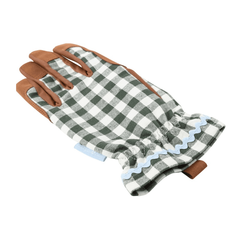 Collection Gardening Gloves – Heritage Green (One Size) | Classic Fit by Burgon & Ball | Gardening Gloves | GCC/GLOCHECKGN 5019360204770 | AllotMate Essentials
