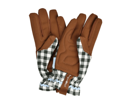Collection Gardening Gloves – Heritage Green (One Size) | Classic Fit by Burgon & Ball | Gardening Gloves | GCC/GLOCHECKGN 5019360204770 | AllotMate Essentials