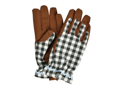 Collection Gardening Gloves – Heritage Green (One Size) | Classic Fit by Burgon & Ball | Gardening Gloves | GCC/GLOCHECKGN 5019360204770 | AllotMate Essentials