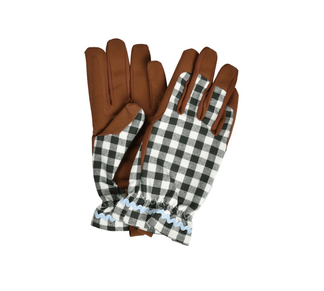 Collection Gardening Gloves – Heritage Green (One Size) | Classic Fit by Burgon & Ball | Gardening Gloves | GCC/GLOCHECKGN 5019360204770 | AllotMate Essentials