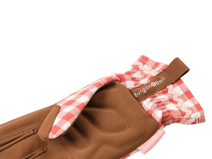 Collection Gardening Gloves – Red Check (One Size) | Classic Fit by Burgon & Ball | Gardening Gloves | GCC/GLOCHECKRED 5019360204787 | AllotMate Essentials