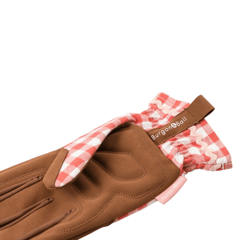 Collection Gardening Gloves – Red Check (One Size) | Classic Fit by Burgon & Ball | Gardening Gloves | GCC/GLOCHECKRED 5019360204787 | AllotMate Essentials