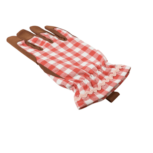 Collection Gardening Gloves – Red Check (One Size) | Classic Fit by Burgon & Ball | Gardening Gloves | GCC/GLOCHECKRED 5019360204787 | AllotMate Essentials