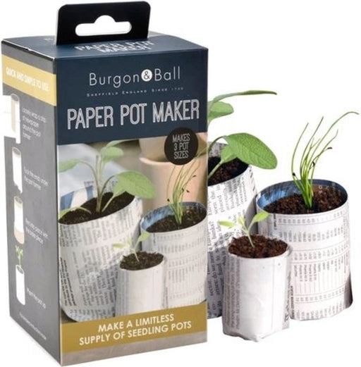 Burgon and Ball Paper Pot Maker, Plastic Free Seedling Pot Making Kit | Seed Sowing and Propagation Tools | GEC/POTM 5019360009597 | AllotMate Essentials