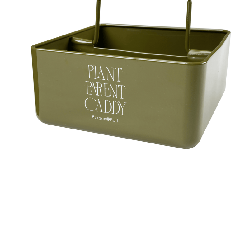 Burgon and Ball Plant Parent Caddy Olive Green Indoor Plant Storage Caddy | Plant Storage Tool | 5019360204947 5019360204947 | AllotMate Essentials