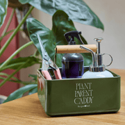 Burgon and Ball Plant Parent Caddy Olive Green Indoor Plant Storage Caddy | Plant Storage Tool | 5019360204947 5019360204947 | AllotMate Essentials