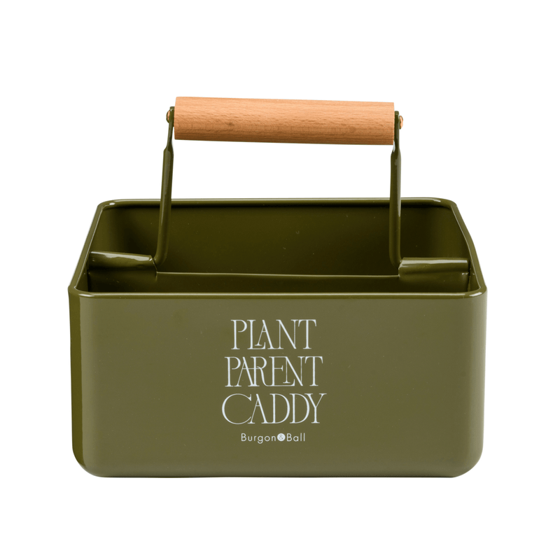 Burgon and Ball Plant Parent Caddy Olive Green Indoor Plant Storage Caddy | Plant Storage Tool | 5019360204947 5019360204947 | AllotMate Essentials