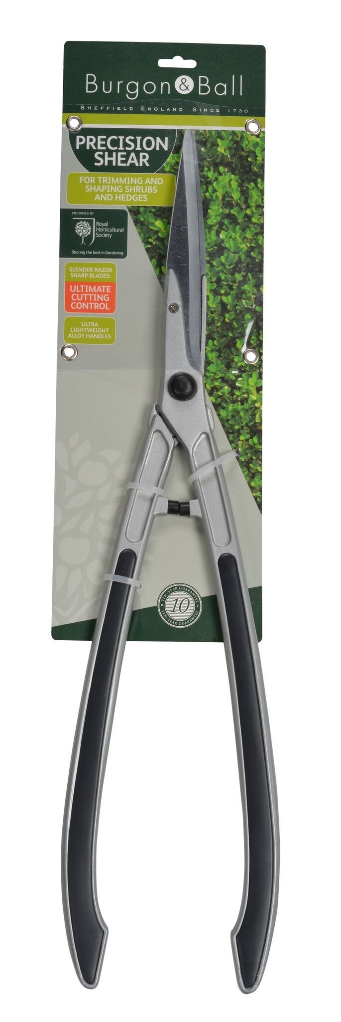Precision Shears – Fine Cutting Tool for Garden Maintenance | RHS Approved | Burgon & Ball | Shear | GTO/HEDGE 5019360009931 | AllotMate Essentials