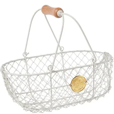 Burgon and Ball Small Harvest Basket Buttermilk Sophie Conran | Harvesting and gathering | 5019360014003 5019360014003 | AllotMate Essentials