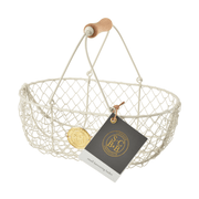 Burgon and Ball Small Harvest Basket Buttermilk Sophie Conran | Harvesting and gathering | 5019360014003 5019360014003 | AllotMate Essentials