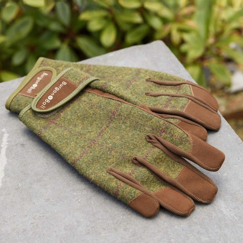 Unisex Dig The Glove Heritage Tweed Gardening Gloves, M/L