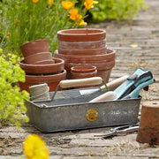 Burgon & Ball – Sophie Conran Galvanised Steel Garden Trug with Wooden Handle | Trug | GSC/TRUG | AllotMate Essentials