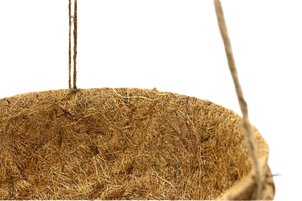Round Coco Liners – 100% Biodegradable Coir for Hanging Baskets | CoirProducts | Hanging Basket Liner | 30cm | AllotMate Essentials