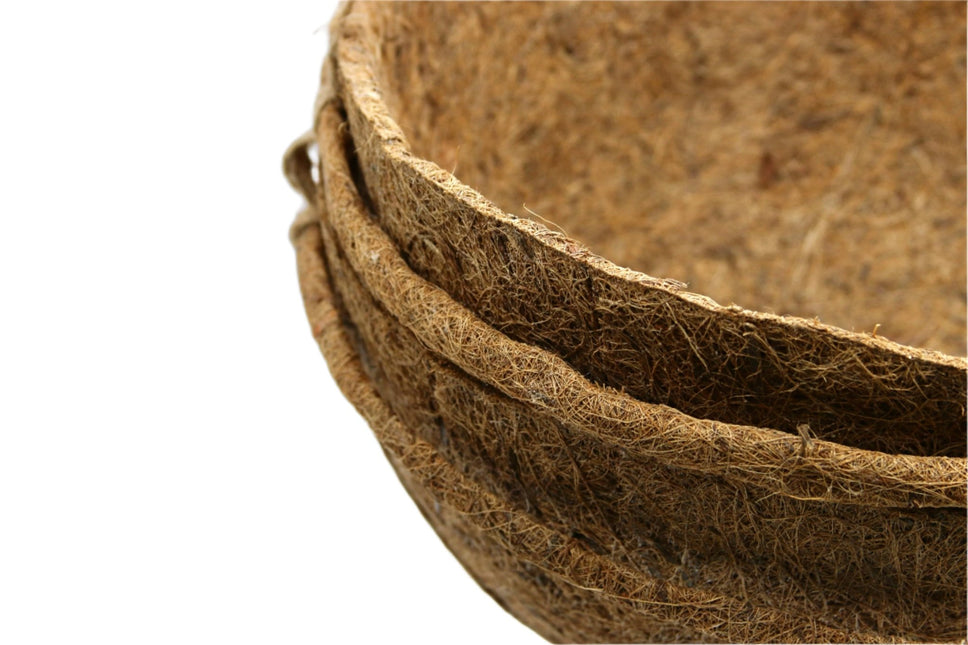 Round Coco Liners – 100% Biodegradable Coir for Hanging Baskets | CoirProducts | Hanging Basket Liner | 30cm | AllotMate Essentials