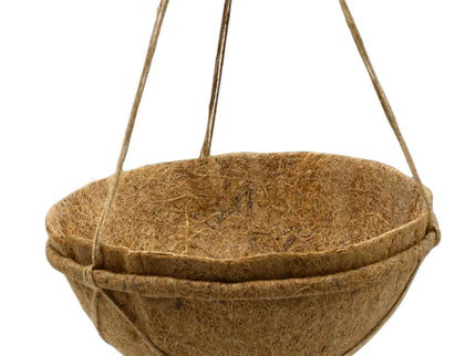 Round Coco Liners – 100% Biodegradable Coir for Hanging Baskets | CoirProducts | Hanging Basket Liner | 30cm | AllotMate Essentials