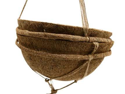Round Coco Liners – 100% Biodegradable Coir for Hanging Baskets | CoirProducts | Hanging Basket Liner | 30cm | AllotMate Essentials