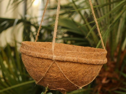 Round Coco Liners – 100% Biodegradable Coir for Hanging Baskets | CoirProducts | Hanging Basket Liner | 40cm 5060861941909 | AllotMate Essentials