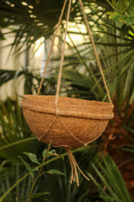 Round Coco Liners – 100% Biodegradable Coir for Hanging Baskets | CoirProducts | Hanging Basket Liner | 40cm 5060861941909 | AllotMate Essentials