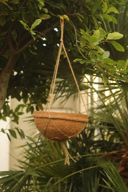 Round Coco Liners – 100% Biodegradable Coir for Hanging Baskets | CoirProducts | Hanging Basket Liner | 40cm 5060861941909 | AllotMate Essentials