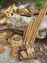 Growpole Support Pole – Natural Coir Stake for Houseplants | CoirProducts | Grow Poles | CPGP60 | AllotMate Essentials