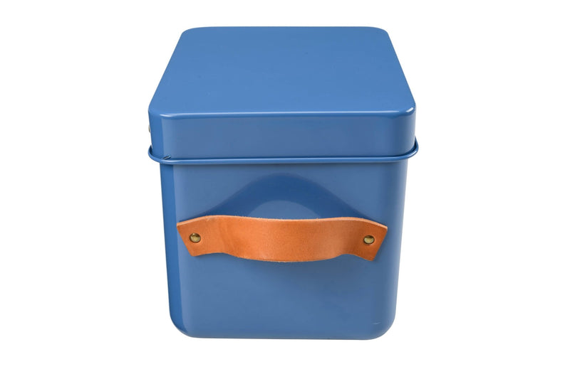 Collector Mini Seed Store in Cotswold Blue with Leather Handles | Seed Storage | GEN/MSEEDCOTS 5019360204893 | AllotMate Essentials