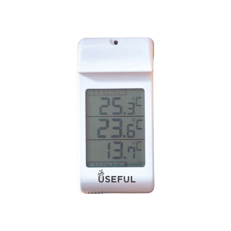 Digital Max Min Thermometer, Indoor and Greenhouse Temperature Monitor with Celsius and Fahrenheit | Thermometer | 5050642070546 5050642070546 | AllotMate Essentials