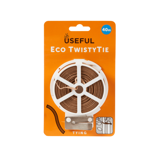 Eco Twisty Tie 40m Paper Covered Garden Wire with Cutter | Plant Support | 5050642088200 5050642088200 | AllotMate Essentials