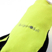 FloraBrite® Yellow Garden Gloves M/L: fluorescent yellow gardening gloves with nitrile-coated grip and a glow-in-torchlight logo | Multi-Task Gloves | 5019360013174 5019360013174 | AllotMate Essentials