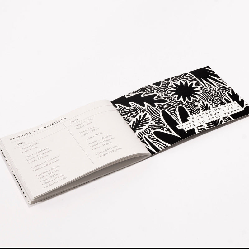 Gardener’s Diary – Black & White Illustrated Journal | Studio Wald | Diary | 5060918580402 5060918580402 | AllotMate Essentials