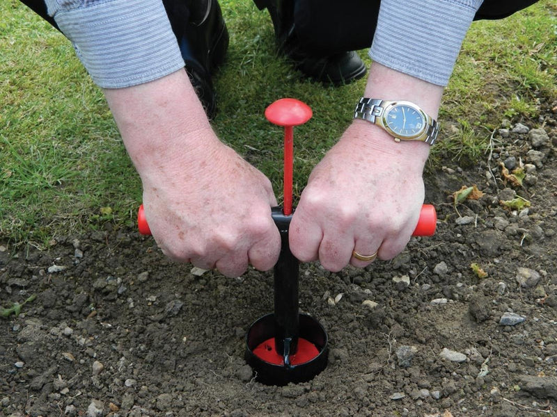 Bulb Planter – Heavy Duty Steel Tool for Precision Planting | Ergonomic Grip | Bulb Planter | W0474 5031670504746 | AllotMate Essentials