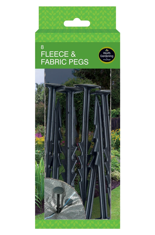 Fleece & Fabric Pegs – Secure Garden Covers & Netting (Pack of 8) | Garland | Pegs | W0886 5031670508867 | AllotMate Essentials