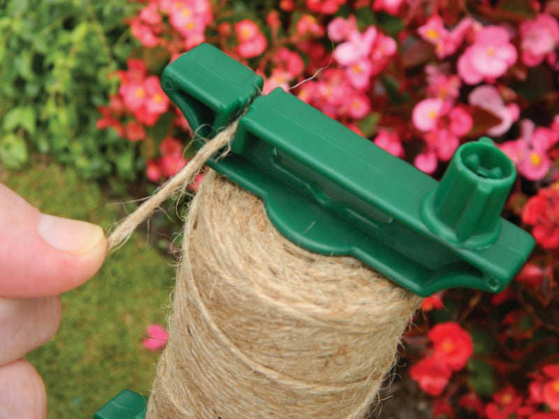 Jute String Line & Holder – Natural Garden Plant Support | Garland | Planting Line | W0567 503167050675 | AllotMate Essentials