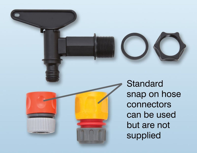 Replacement Water Butt Tap – Leak - Free Flow Control | Garland | Water Butt Tap | W1872 5031670518729 | AllotMate Essentials