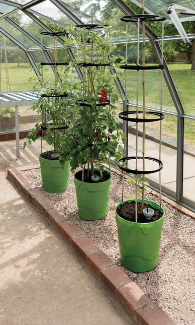 Self - Watering Grow Pot Tower – Vertical Garden System in Green, Red and Anthracite Grey | Garland | Self Watering Grow Pot | G195AN 5031670003737 | AllotMate Essentials