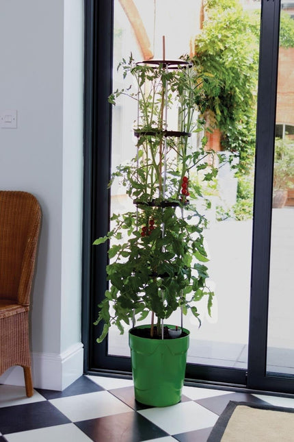 Self - Watering Grow Pot Tower – Vertical Garden System in Green, Red and Anthracite Grey | Garland | Self Watering Grow Pot | G195AN 5031670003737 | AllotMate Essentials