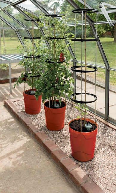 Self - Watering Grow Pot Tower – Vertical Garden System in Green, Red and Anthracite Grey | Garland | Self Watering Grow Pot | G195GR 5031670003690 | AllotMate Essentials
