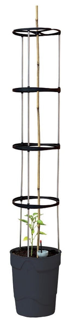 Self - Watering Grow Pot Tower – Vertical Garden System in Green, Red and Anthracite Grey | Garland | Self Watering Grow Pot | G195GR 5031670003690 | AllotMate Essentials