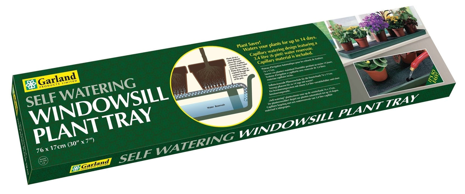 Garland Garland Self Watering Windowsill Plant Tray - Windowsill Tray - AllotMate Essentials - G71 - 5031670001931