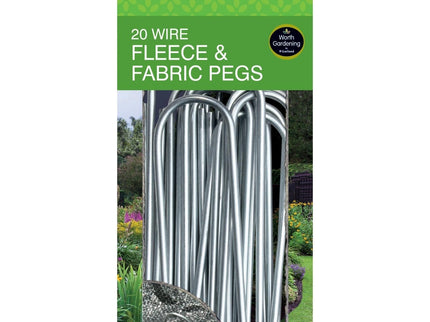 Wire Fleece & Fabric Pegs – Secure Garden Covering (20 Pack) | Garland | Pegs | W0884 5031670508843 | AllotMate Essentials