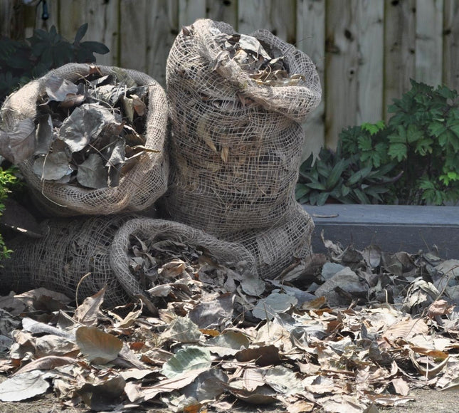 Jute Leaf Bags – Eco - Friendly Garden Waste Sacks (Pack of 3) | Garland | Garden Bag | W0663 5031670506634 | AllotMate Essentials