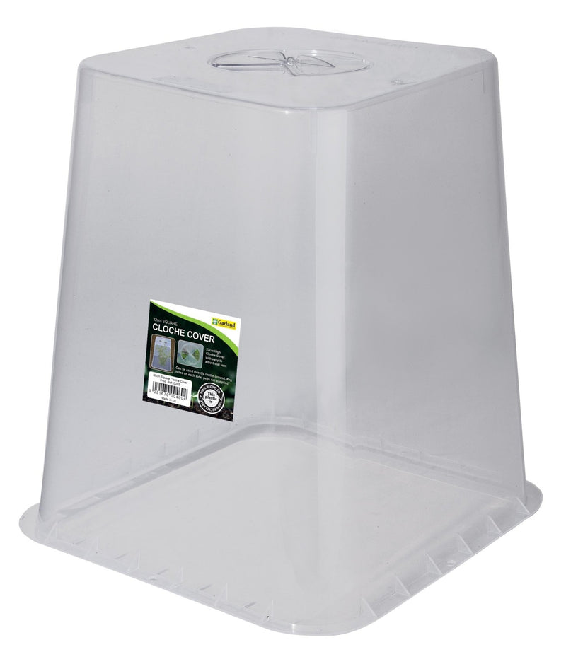 Square Cloche Cover 32cm – Recycled Plastic Cold Frame for Ground Protection | Garland | Cloche | G285 5031670004604 | AllotMate Essentials