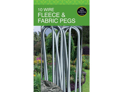 Wire Fleece & Fabric Pegs – Heavy - Duty Ground Fixings (Pack of 10) | Garland | Pegs | W0885 5031670508850 | AllotMate Essentials