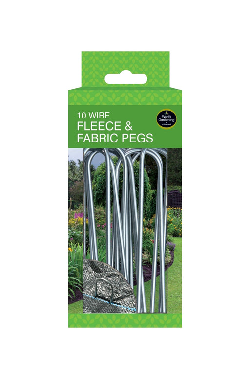 Wire Fleece & Fabric Pegs – Heavy - Duty Ground Fixings (Pack of 10) | Garland | Pegs | W0885 5031670508850 | AllotMate Essentials