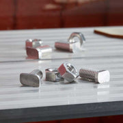 Greenhouse Cropped Head Bolts and Nuts M6 11mm 15 Pack for Aluminium Frames | Greenhouse Fixings | 5050642070645 5050642070645 | AllotMate Essentials