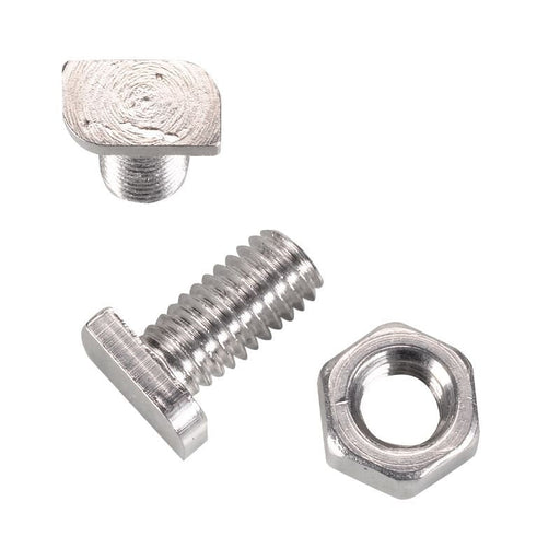 Greenhouse Cropped Head Bolts and Nuts M6 11mm 15 Pack for Aluminium Frames | Greenhouse Fixings | 5050642070645 5050642070645 | AllotMate Essentials